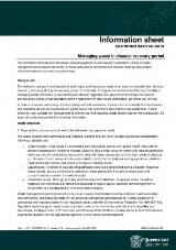 Thumbnail - Information sheet : managing waste in disaster recovery period