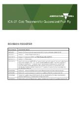 Thumbnail - ICA-07 : Cold treatment for Queensland fruit fly.