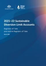 Thumbnail - 2021-22 Sustainable diversion limit accounts  : registers of take and interim registers of take