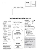 Thumbnail - The CCAS newsletter