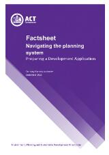 Thumbnail - Factsheet: navigating the planning system : preparing a development application.