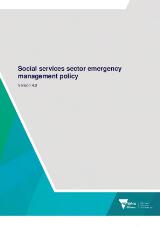 Thumbnail - Social services sector emergency management policy.