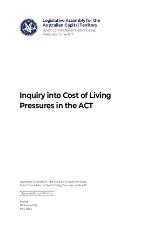 Thumbnail - Inquiry into the cost of living pressures in the ACT.