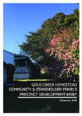 Thumbnail - Gold Creek homestead community and stakeholder panel's precinct development brief.