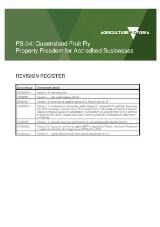 Thumbnail - PS-34 : Queensland fruit fly property freedom for accredited businesses.