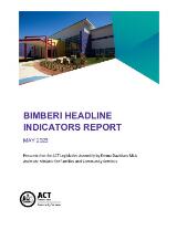 Thumbnail - Bimberi headline indicators report - May 2023.