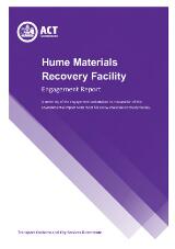 Thumbnail - Hume materials recovery facility : engagement report.