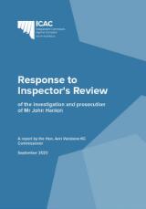 Thumbnail - Response to Inspector's review of the investigation and prosecution of Mr John Hanlon