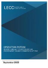 Thumbnail - Operation Potosi : report pursuiant to section 132 Law Enforcement Conduct Commission Act 2016