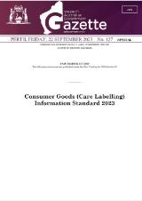 Thumbnail - Western Australian government gazette.