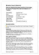 Thumbnail - Decision impact statement