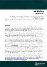 Thumbnail - Waste management guideline : Identifying and managing equipment containing polychlorinated biphenyls (PCBs)