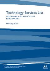 Thumbnail - Technology Services List Guidelines and Application for Suppliers.