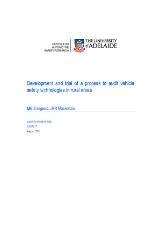 Thumbnail - Development and trial of a process to audit vehicle safety technologies in rural areas