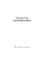 Thumbnail - Criminal trial courts bench book.