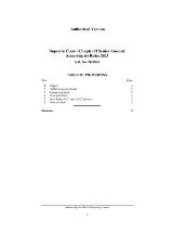 Thumbnail - Supreme Court (Chapter II Senior Counsel Amendment) Rules 2023