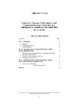 Thumbnail - Commercial Passenger Vehicle Industry and Commercial Passenger Vehicle Industry (Infringements) Amendment Regulations 2023.