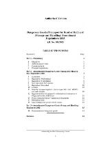 Thumbnail - Dangerous Goods (Transport by Road or Rail) and (Storage and Handling) Amendment Regulations 2023