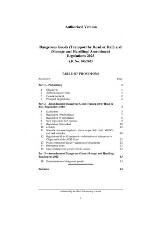 Thumbnail - Dangerous Goods (Transport by Road or Rail) and (Storage and Handling) Amendment Regulations 2023.