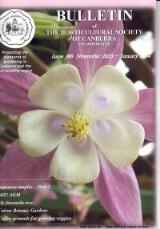 Thumbnail - Bulletin of the Horticultural Society of Canberra Incorporated.