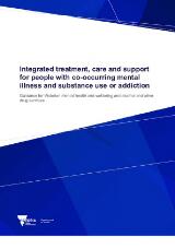 Thumbnail - Integrated treatment, care and support for people with co-occurring mental illness and substance use or addiction : guidance for Victorian mental health and wellbeing and alcohol and other drug services.