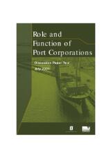 Thumbnail - Role and function of port corporations : discussion paper two.