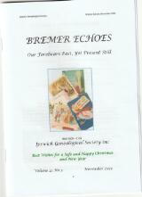 Thumbnail - Bremer echoes : the journal of the Ipswich Genealogical Society Inc.