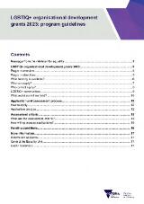 Thumbnail - LGBTIQ+ organisational development grants 2023 program guidelines