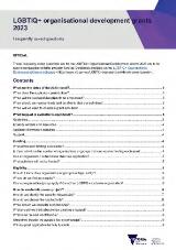 Thumbnail - LGBTIQ+ organisational development grants 2023 frequently asked questions