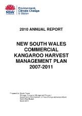 Thumbnail - Annual report - New South Wales Commercial Kangaroo Harvest Management Plan 2007-2011.