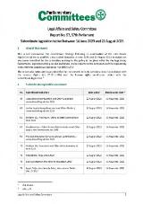 Thumbnail - Legal Affairs and Safety Committee. Report No. 57, 57th Parliament : Subordinate legislation tabled between 14 June and 22 August 2023.