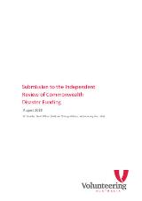 Thumbnail - Submission to the Independent Review of Commonwealth Disaster Funding : Issues Paper.
