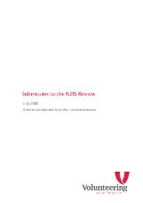 Thumbnail - Submission to the NDIS Review : Issues Paper.
