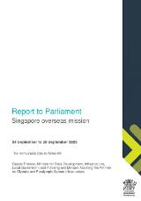 Thumbnail - Report to Parliament : Singapore overseas mission, 24 September to 29 September 2023