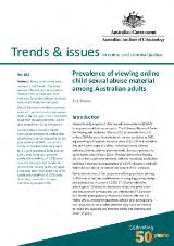 Thumbnail - Prevalence of viewing online child sexual abuse material among Australian adults