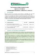 Thumbnail - Subordinate legislation tabled between 13 September and 10 October 2023