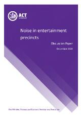 Thumbnail - Noise in entertainment precincts discussion paper.