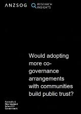 Thumbnail - Would adopting more co-governance arrangements with communities build public trust?.