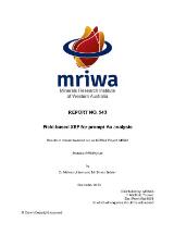 Thumbnail - REPORT NO. 543 Field-based XRF for prompt Au analysis : Results of research carried out as MRIWA Project M0543.