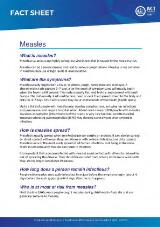 Thumbnail - Fact sheet measles.