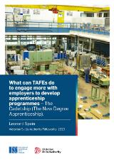 Thumbnail - What can TAFEs do to engage more with employers to develop apprenticeship programmes : The Cadetship (The New Degree Apprenticeship).