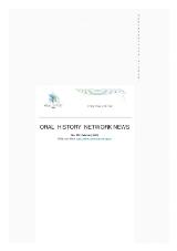Thumbnail - Oral history network news.