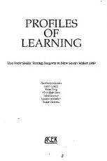 Thumbnail - Profiles of learning. The Basic Skills Testing Program in New South Wales 1989