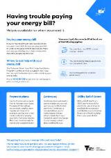 Thumbnail - Having trouble paying your energy bill? : Help is available for when you need it.