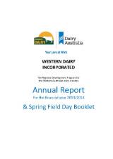 Thumbnail - Annual report … & spring field day booklet / Western Dairy Incorporated.