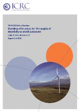 Thumbnail - Proposed price direction : standing offer prices for the supply of electricity to small customers : 1 July 2024 to 30 June 2027.
