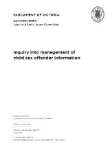 Thumbnail - Inquiry into management of child sex offender information