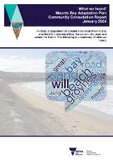 Thumbnail - 'What we heard' Mounts Bay adaptation plan community consultation report.
