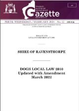 Thumbnail - Western Australian government gazette.