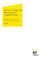 Thumbnail - Petroleum and Other Fuels Reporting Act 2017 Independent Review : Prepared for the Department of Climate Change, Energy, the Environment and Water.